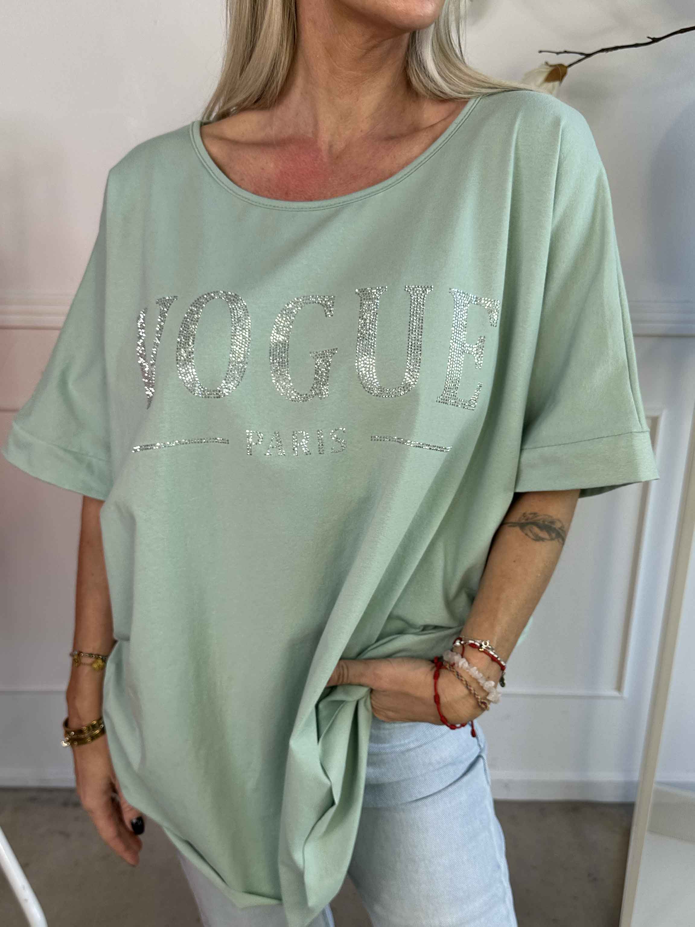 Mintu - T-shirt med mockaränder